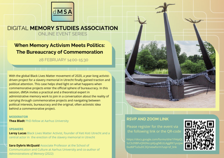 When Memory Activism Meets Politics: The Bureaucracy of Commemoration – #1 dMSA 2024